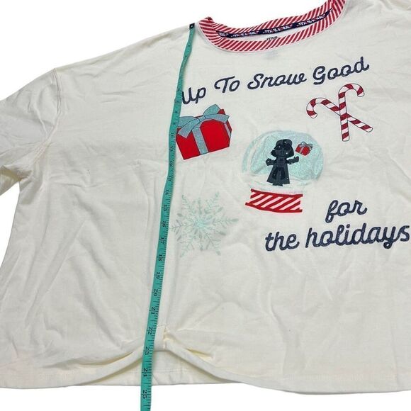 Disney Shirt Star Wars Women’s 3X Up To Snow Good Holiday Darth Vader Candy Cane - Picture 2 of 10